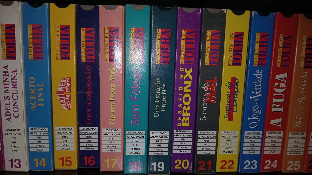 Coleção Videoteca Folha - VHS - 42 fitas - Foto 5