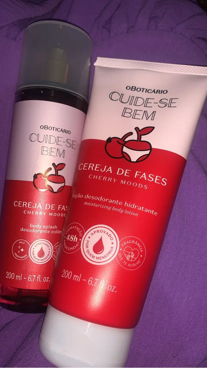 Kit body splash e hidratante 