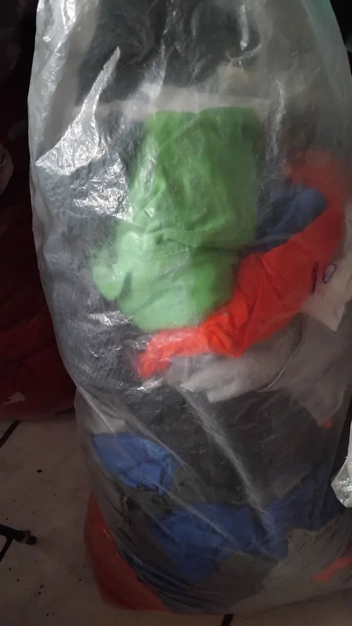 Retalhos para tapetes 