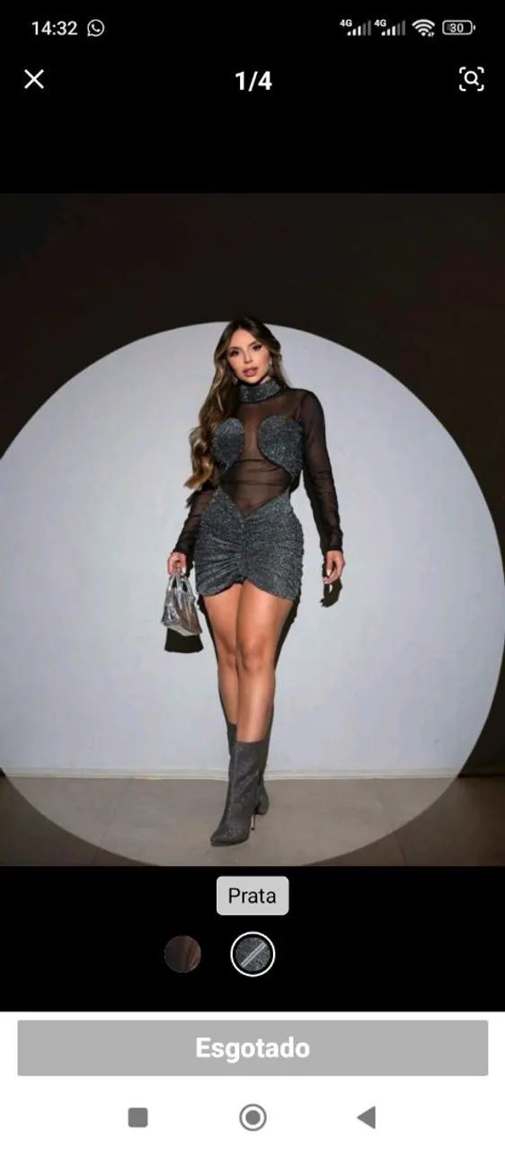 Vestido lindo de tule NOVO - Foto 4