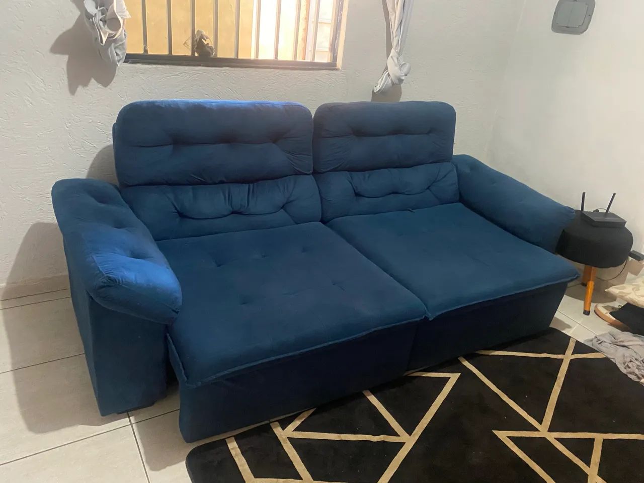 Sofá reclinável grande 