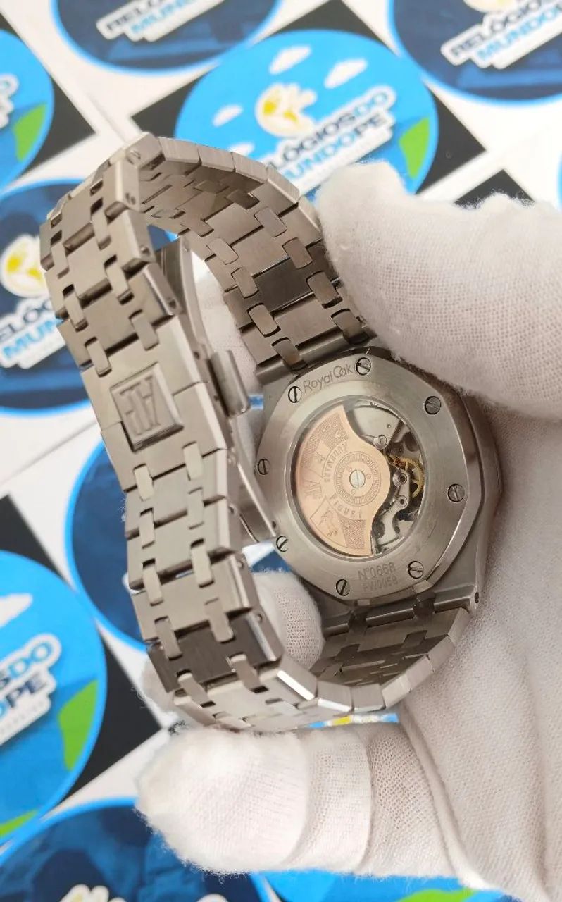 RELÓGIO ROYAL OAK TURBILHÃO VERDE - Foto 5