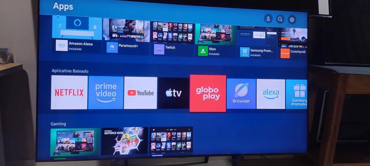 Tv 65 samsung 4k crystal alexia xbox semi nova - Foto 2