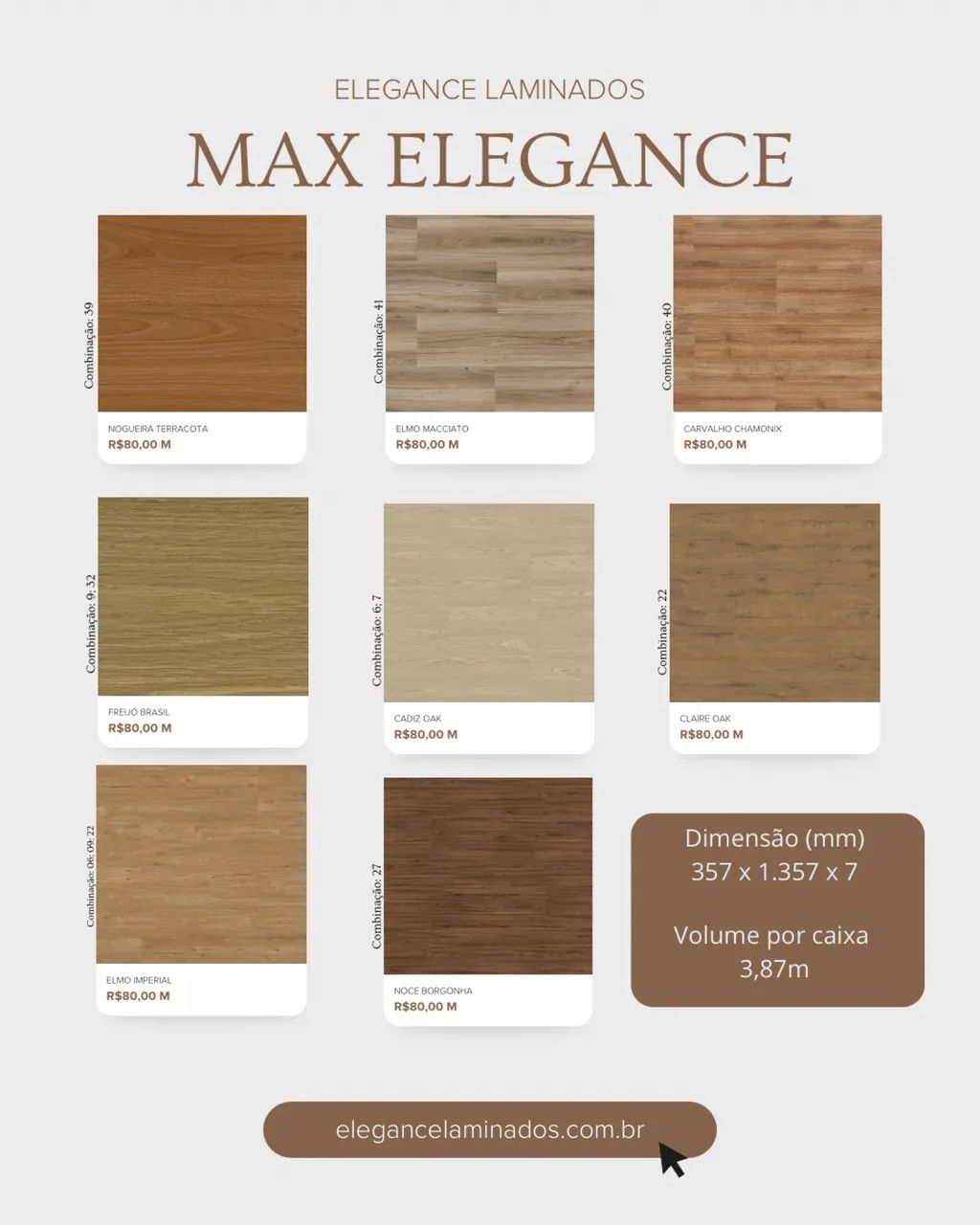 Piso laminado Max Elegance Eucafloor