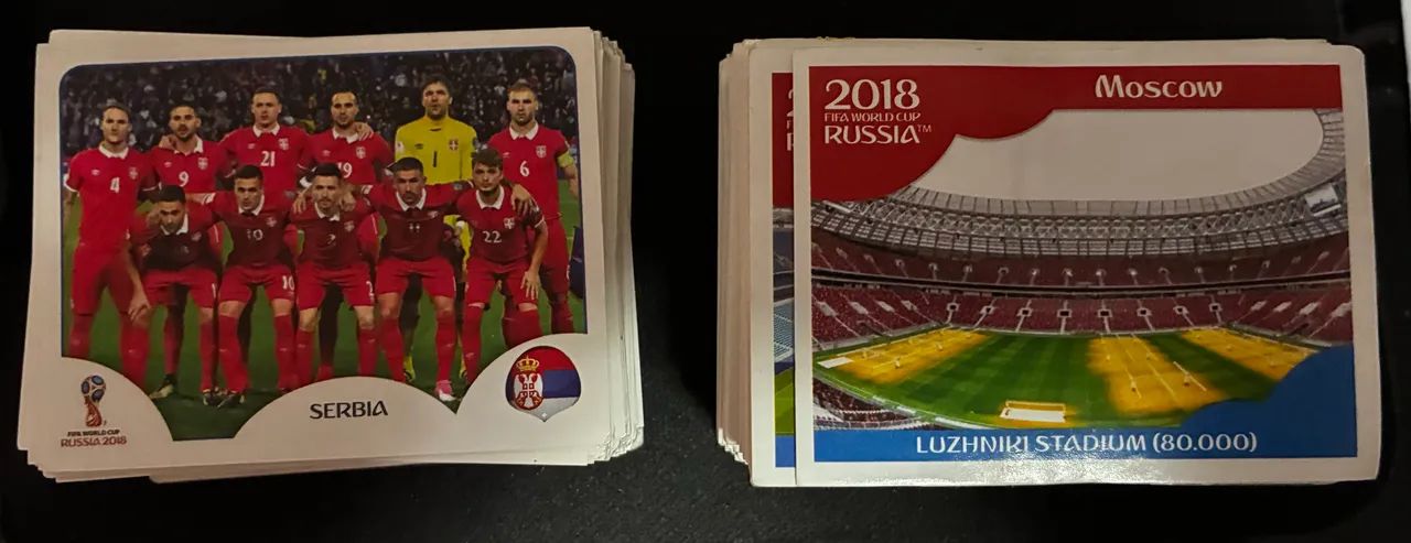 Pacote Figurinhas Copa 2018