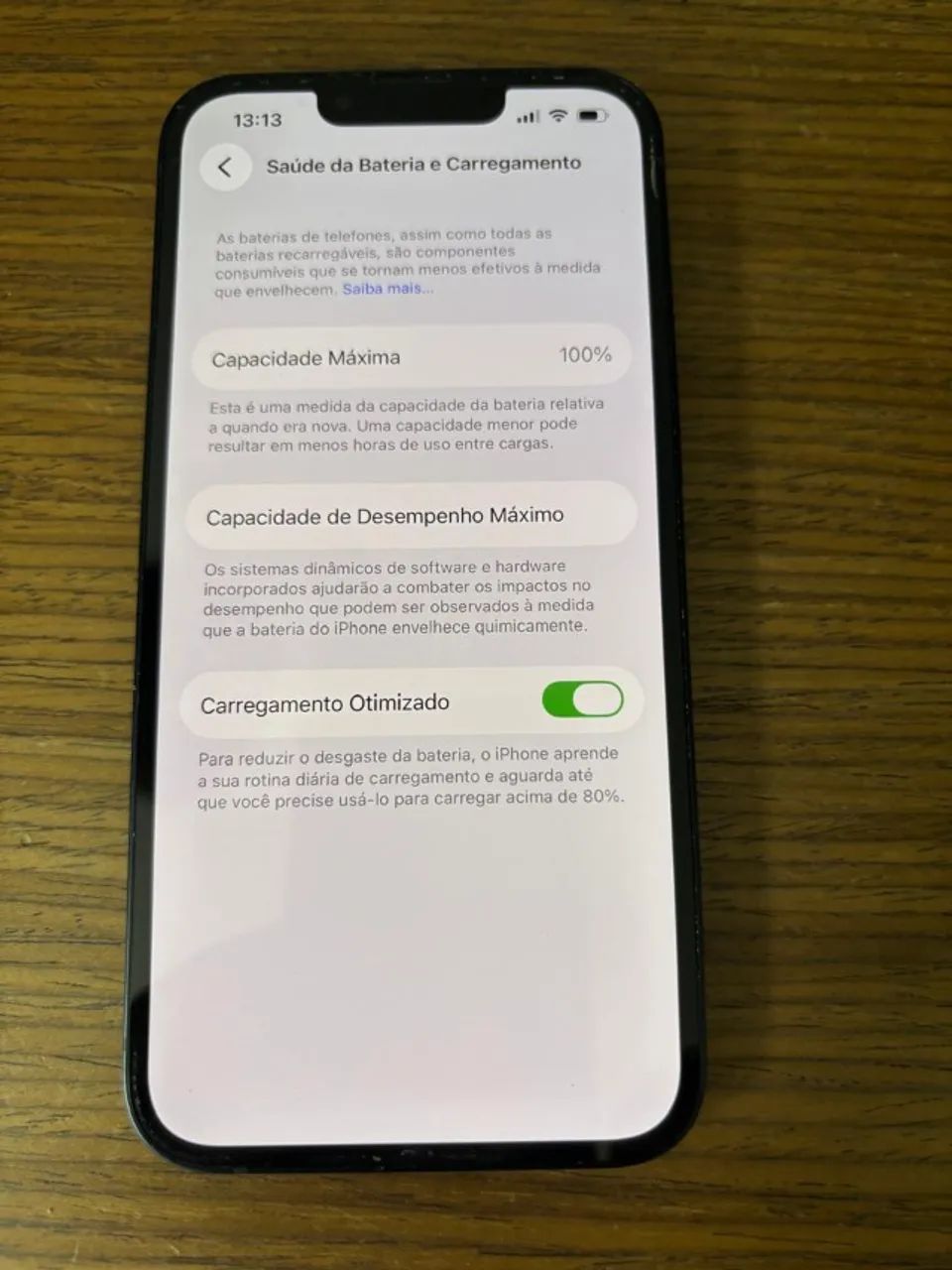 iPhone 13 128GB, saúde da bateria 100% - Foto 2