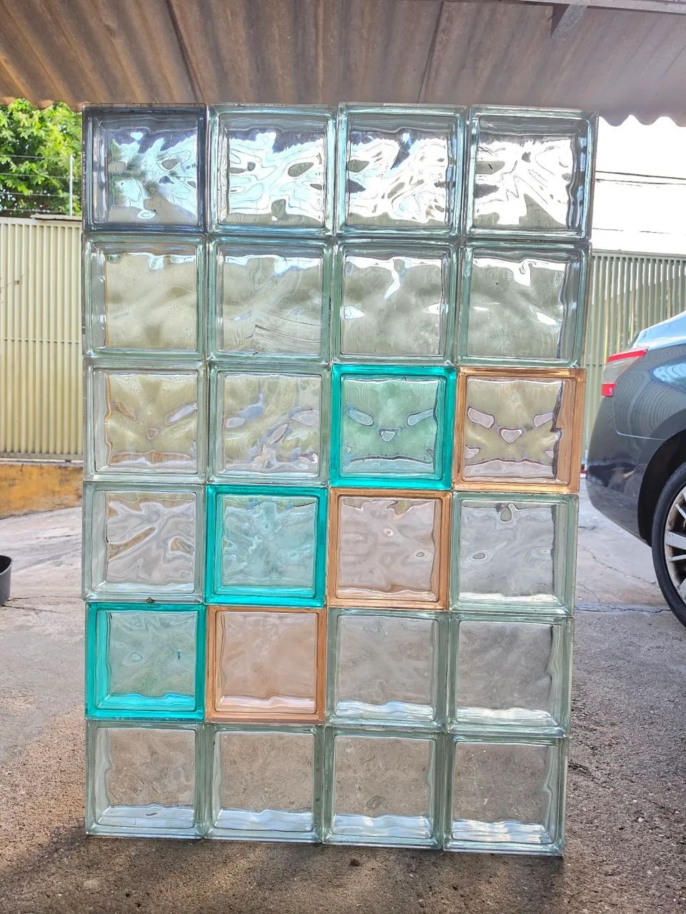 Tijolos de vidro 35 pçs 15,00 R$ a unidade