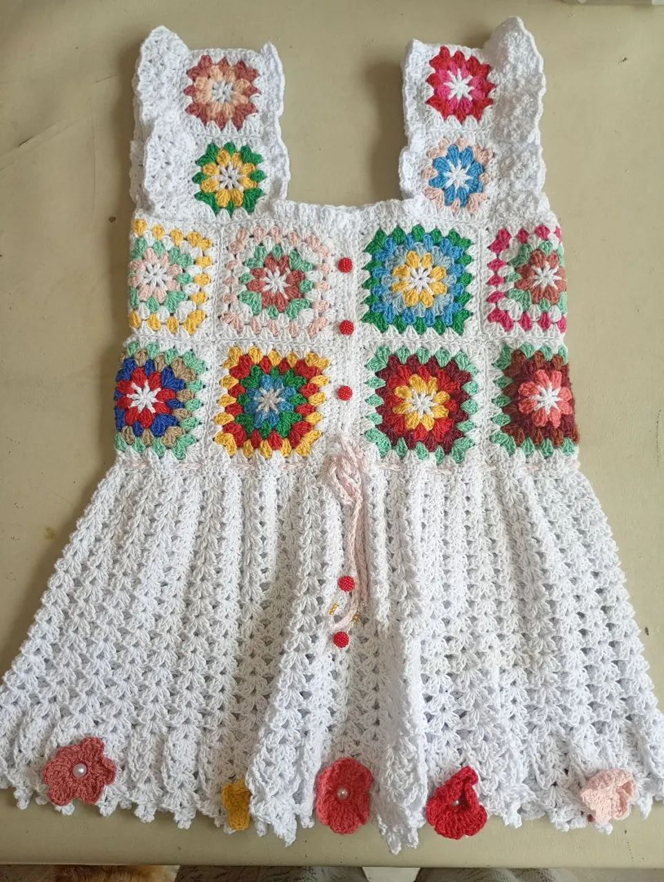 Vestido bebe crochê 