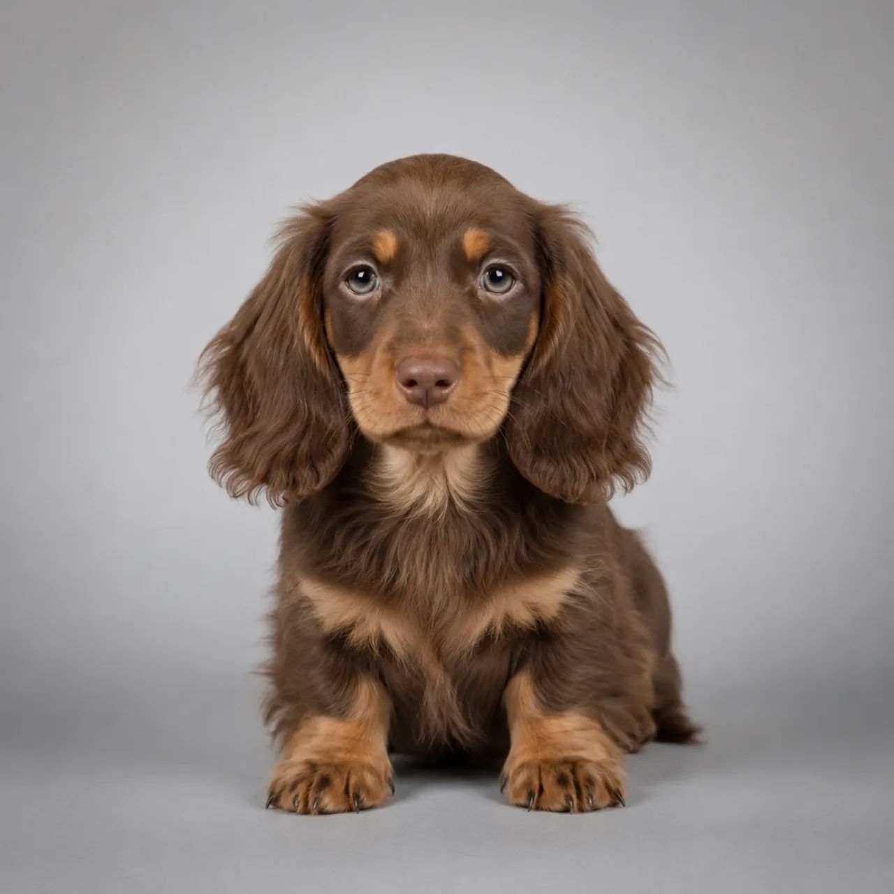 Basset teckel macho pelo longo 