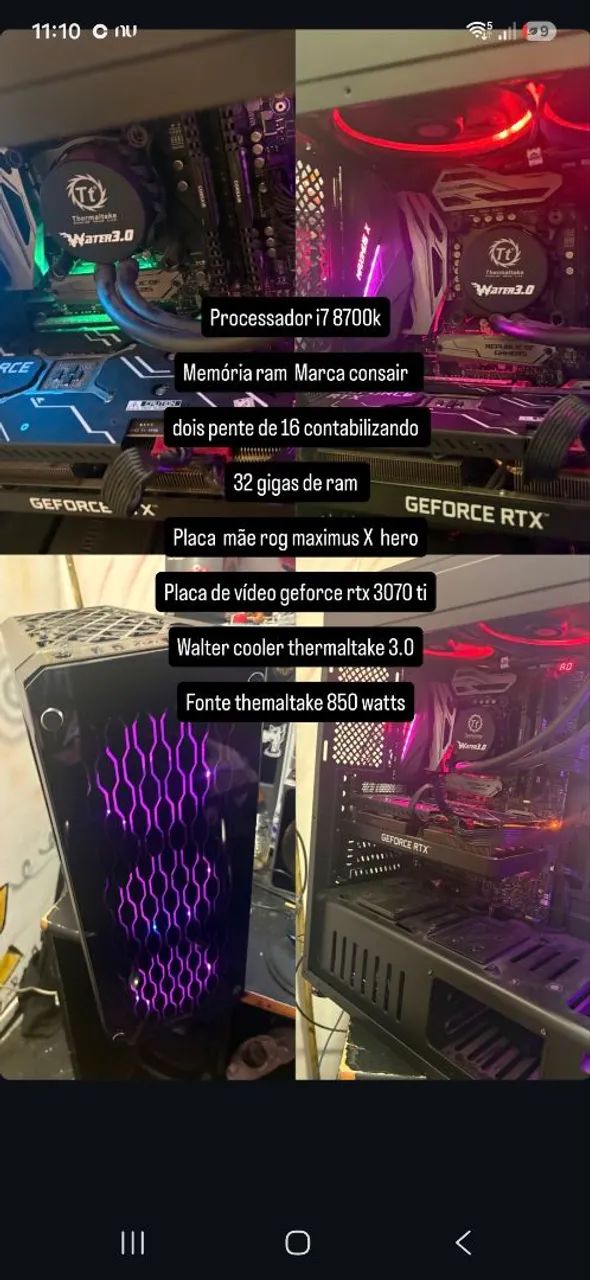 Vendo pc gamer melhor custo pra 2026