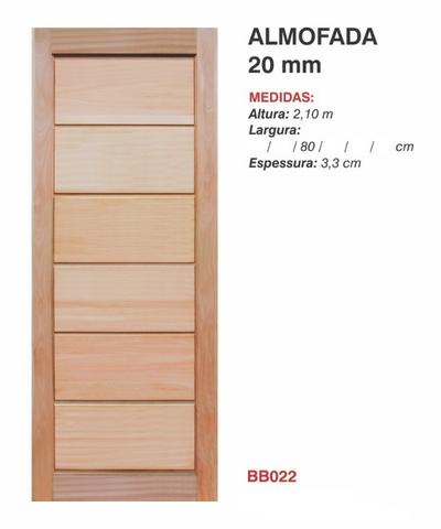 Porta externa 80cm maciça