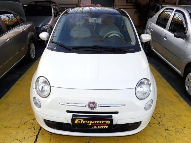 Fiat 500 Perola!! Financio Sem Ent. nao ka c3 onix 208 kwid up hb20 cooper mobi uno gol - Foto 6
