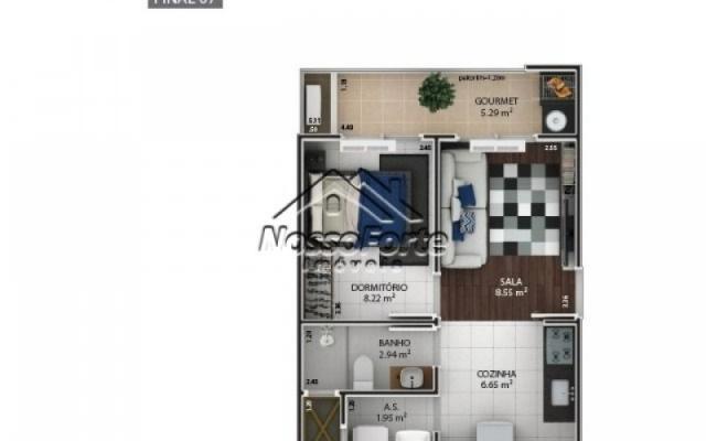 Apartamento Flat no Boqueirão em Praia Grande - Foto 12