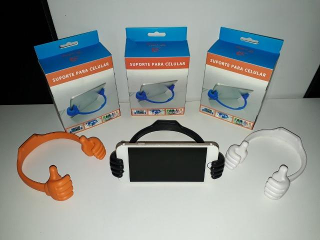 Suporte De Mesa Mãozinha P/ Smartphone, Tablet, Ipad