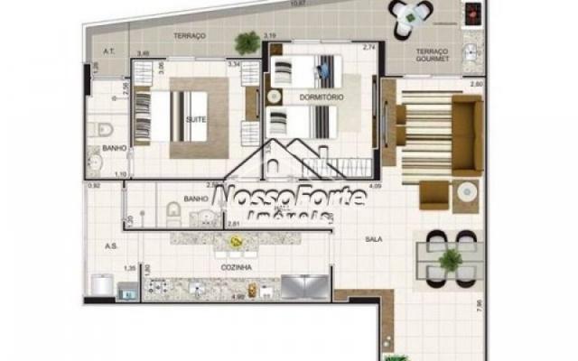 Apartamento na Aviação em Praia Grande - Foto 9