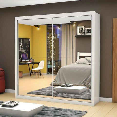 Guarda roupa casal portas espelhadas de 1.799 agora por apenas 1.399 a vista