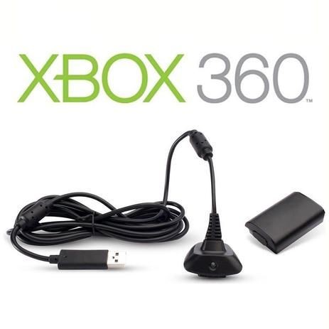 Bateria para Controle Xbox 360 + Cabo Carregador 