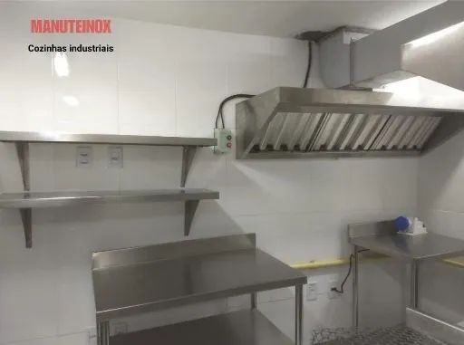 Coifa inox cozinha industrial - Foto 4