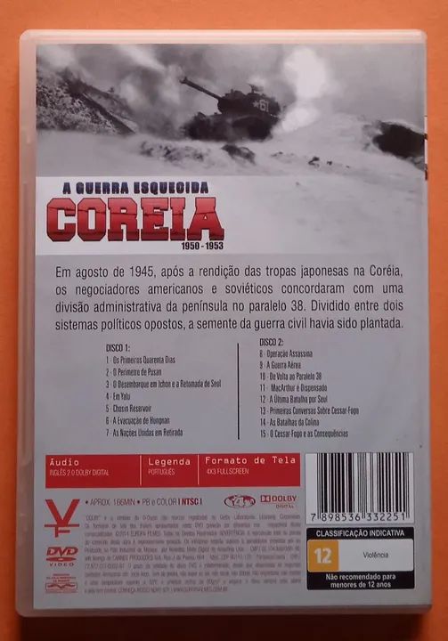 Dvd A Guerra Esquecida Coreia 1950 - 1953 (Duplo) - Foto 2