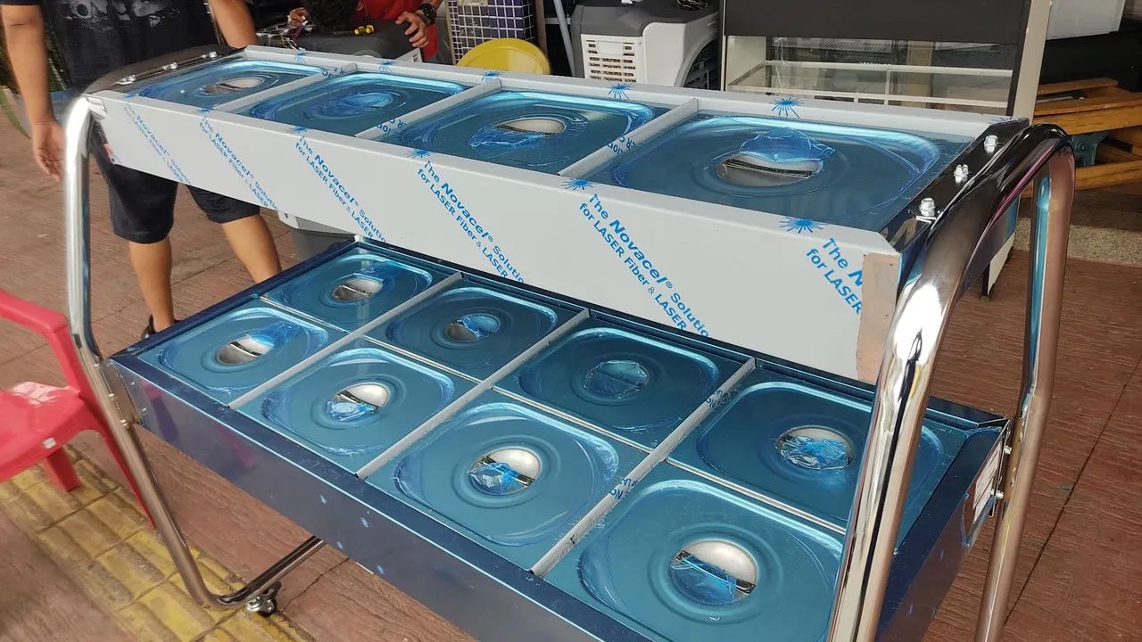 Mesa térmica dupla quente e fria , cuba , estufa , réchaud , buffet  - Foto 2