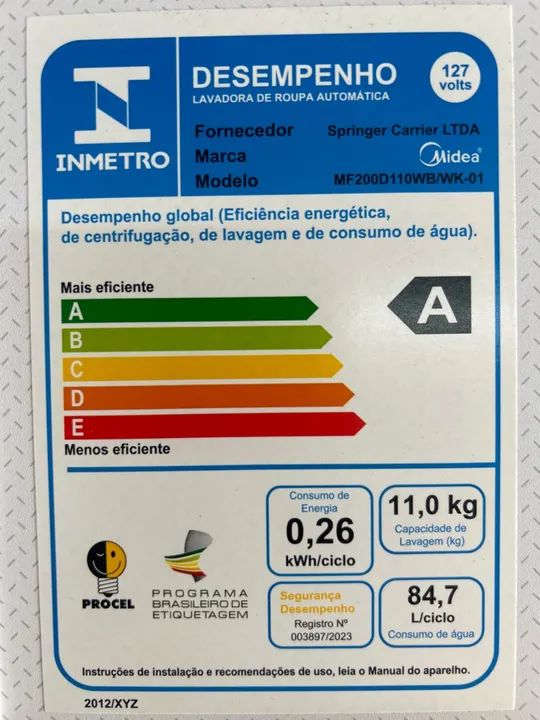 Lava e seca smart 11 kg Midea só 2790 - Foto 4