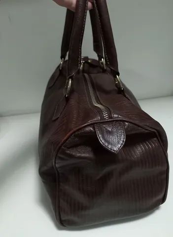 BOLSA BAU EM COURO LEGITIMO - Foto 2