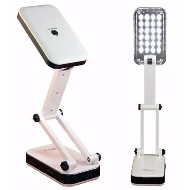 Luminária De Mesa Articulada 24 Leds Recarregável Abajur - Foto 3