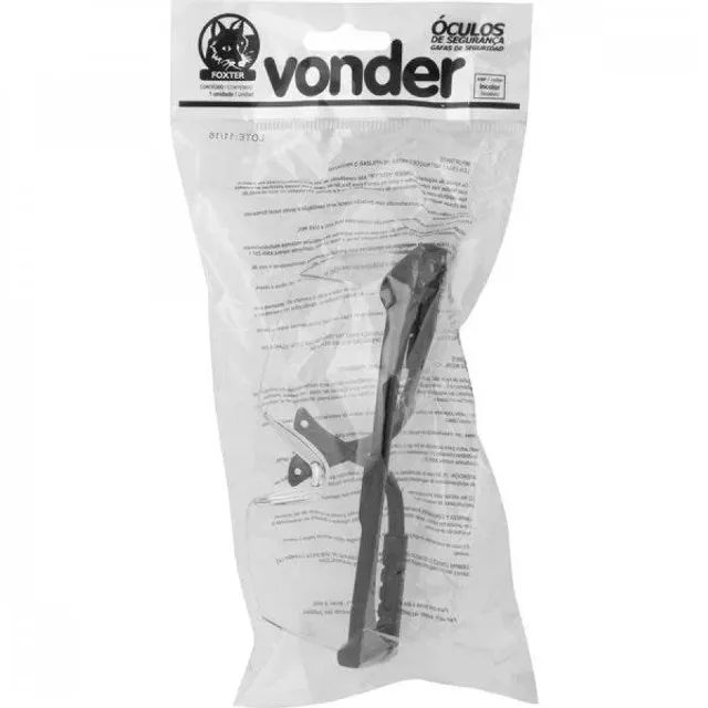 Óculos de Segurança Foxter Fume Proteção Lateral - Vonder - Foto 2