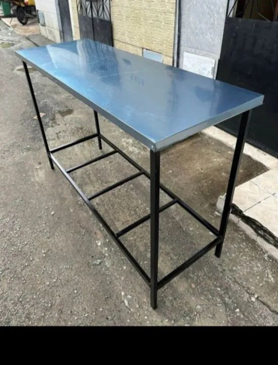 Mesa com tampo inox  - Foto 2