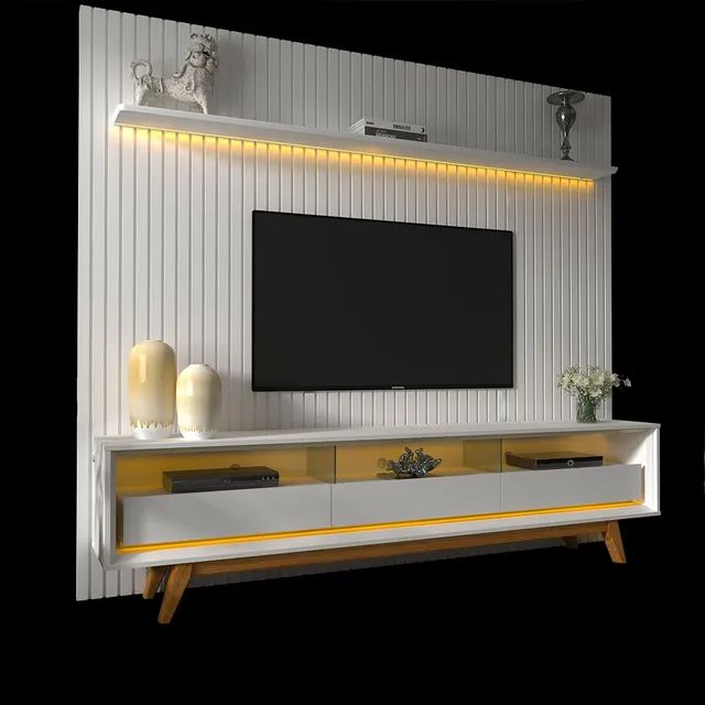 SURPREENDA-SE RACK E PAINEL RIPADO COM LED ENTRE OUTROS TUDO EM PRIMEIRA LINHA !!! T5432T6 - Foto 2