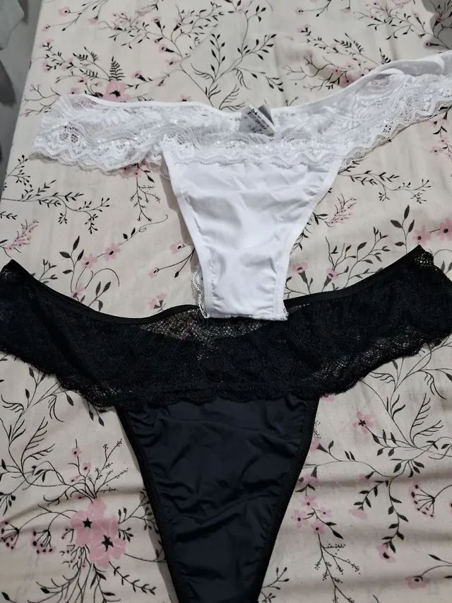 Calcinha tanga cavada Frase personalizada Lingerie