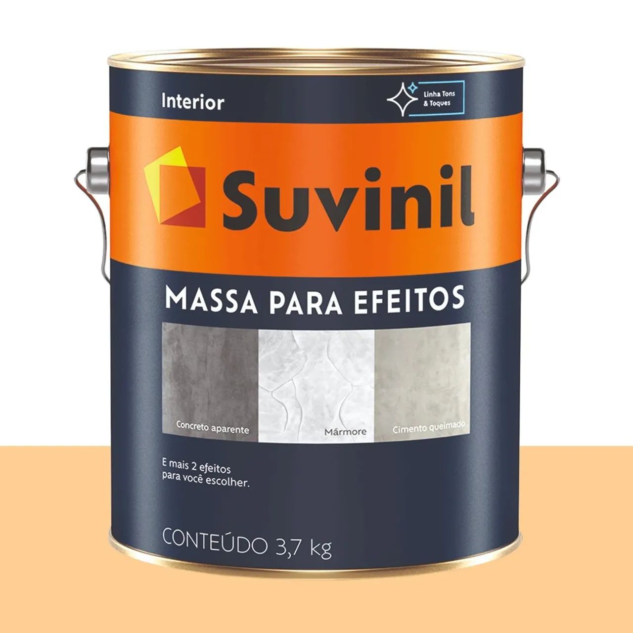 Massa para Efeito Mármore Suvinil Frescor de Laranja 2,88 L