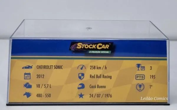 Coleção Stock Car - Chevrolet Sonic Cacá Bueno 2012 Red Bull Racing 1/43 - Foto 4
