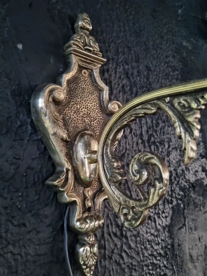 Arandela  Parede Bronze  Vidro lapidado - Foto 2