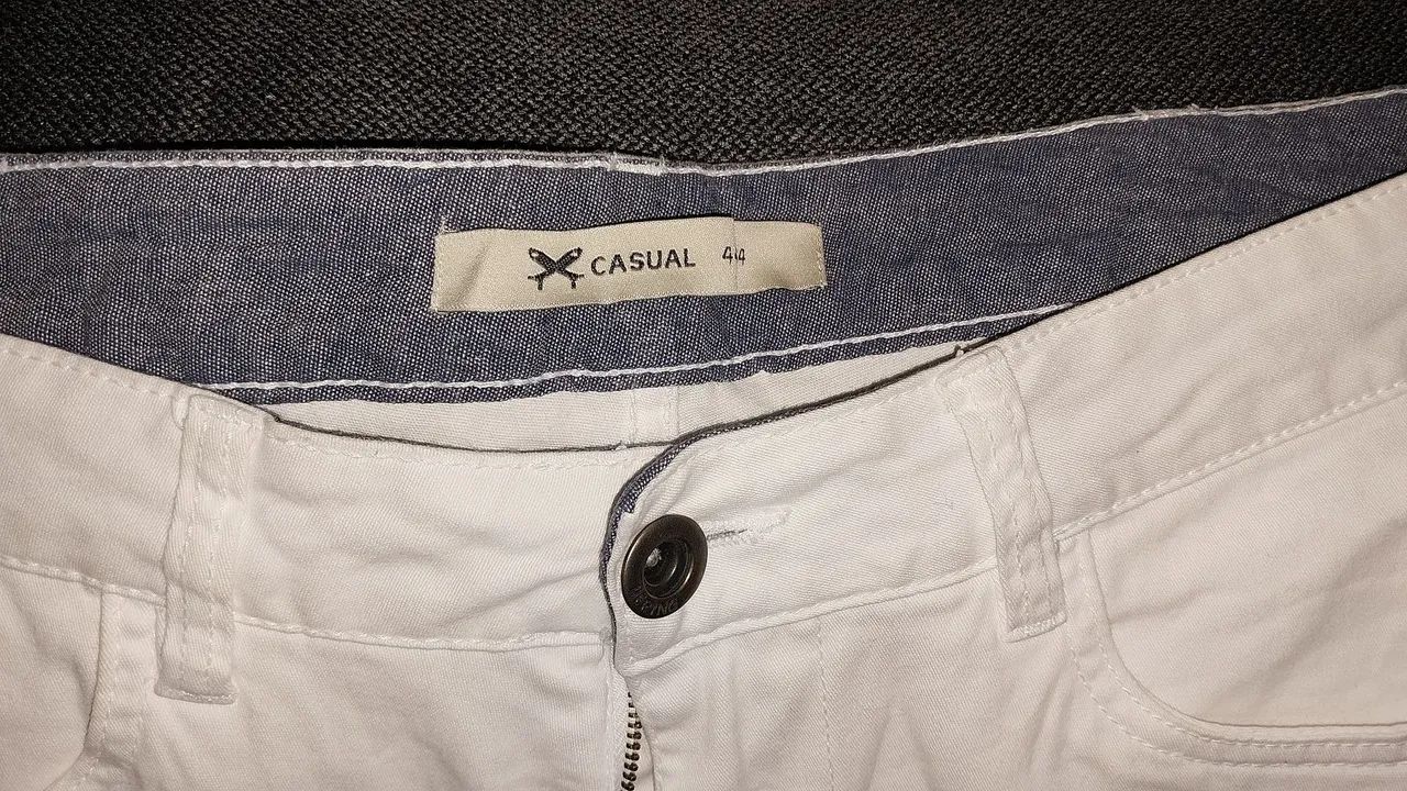 Calça branca com stretch - Foto 3