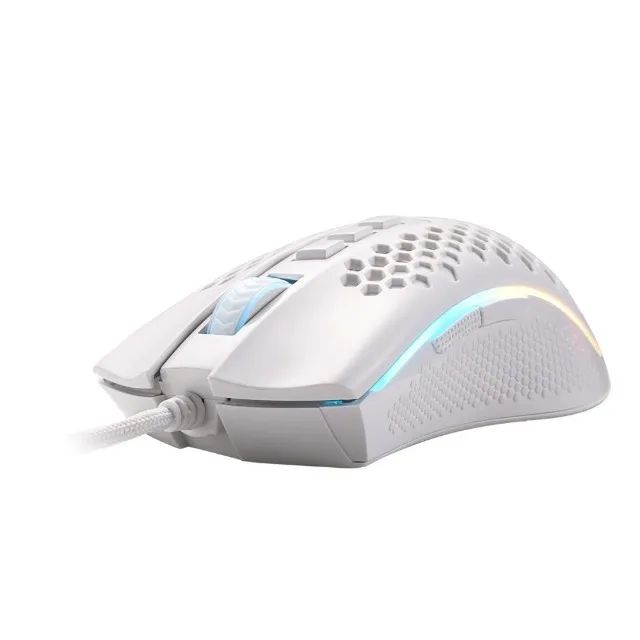 Mouse Gamer Redragon Storm Lunar White M808W-RGB 12.400DPI - WZetta - Foto 6