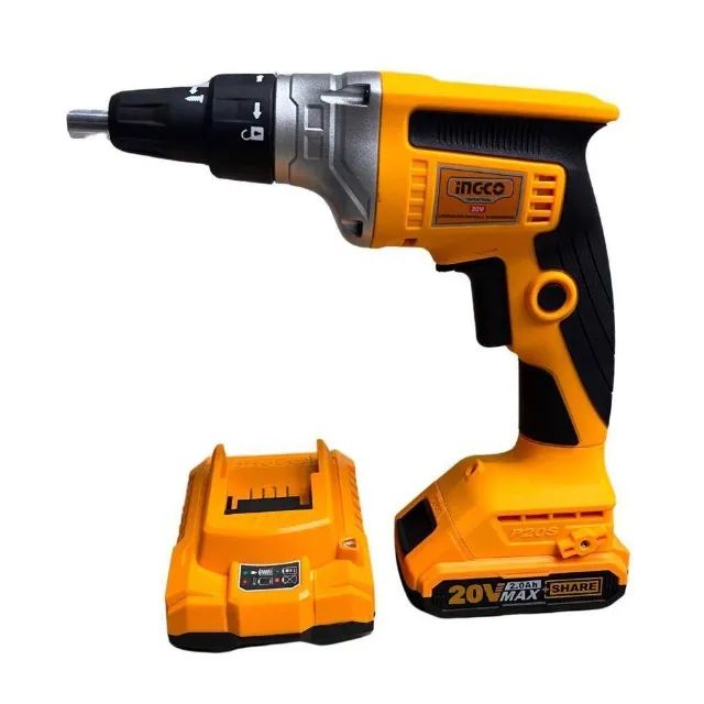 Parafusadeira Drywall Com 1 Bateria 20v Ingco - Foto 3