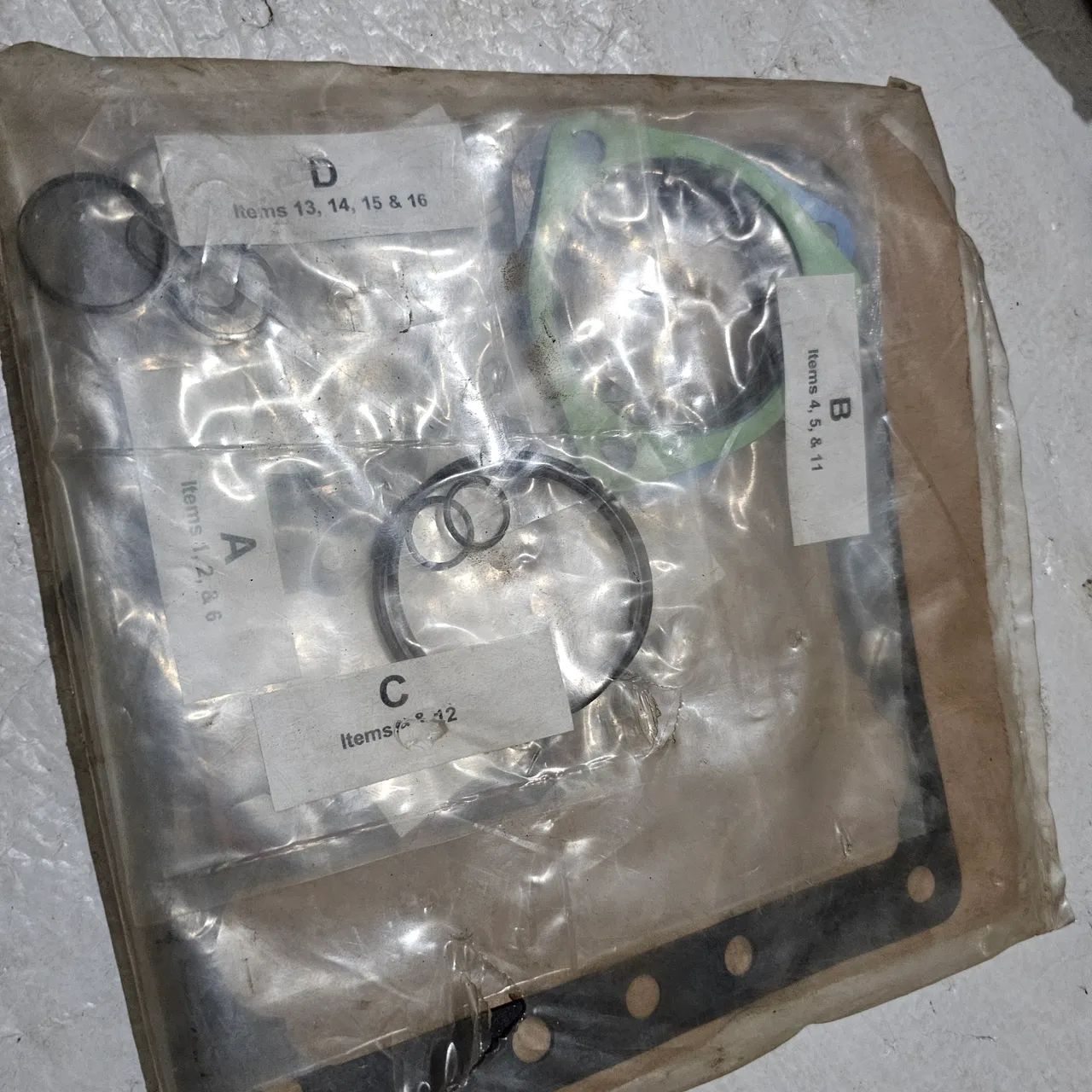 Kit vedações com anéis juntas bomba hidraulica PV22 sauer danfoss 9510230 - Foto 2