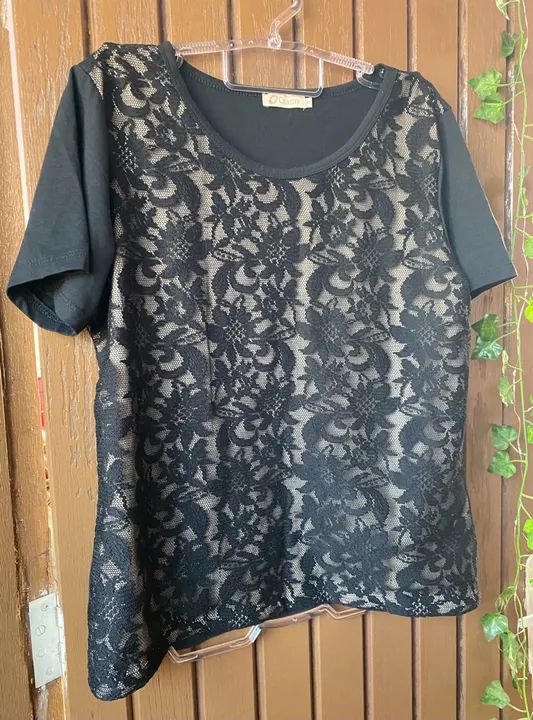 Blusa de Bordada Criatiff Preta - Foto 2