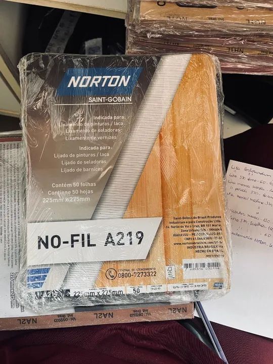 Pacotes de lixas de madeira, massa e ferro - Foto 3