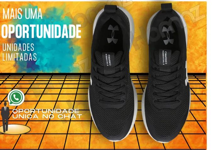 Tênis de Corrida Unissex Under Armour Charged Essential Moderno Todo Dia Confort - Foto 3