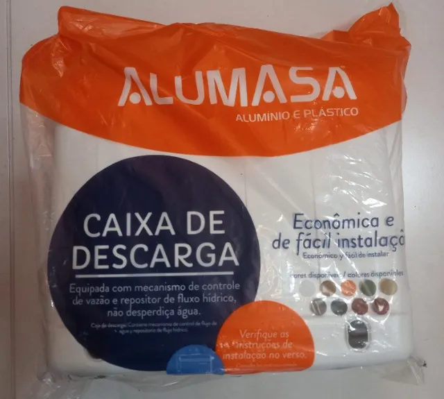 Caixa de descarga branca Alumasa
