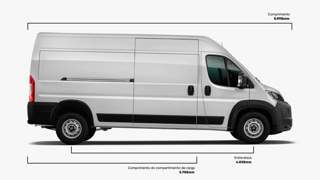 JUMPER L3H2 FURGÃO 2.2 TURBO BRANCA 2025/2026 - Foto 4