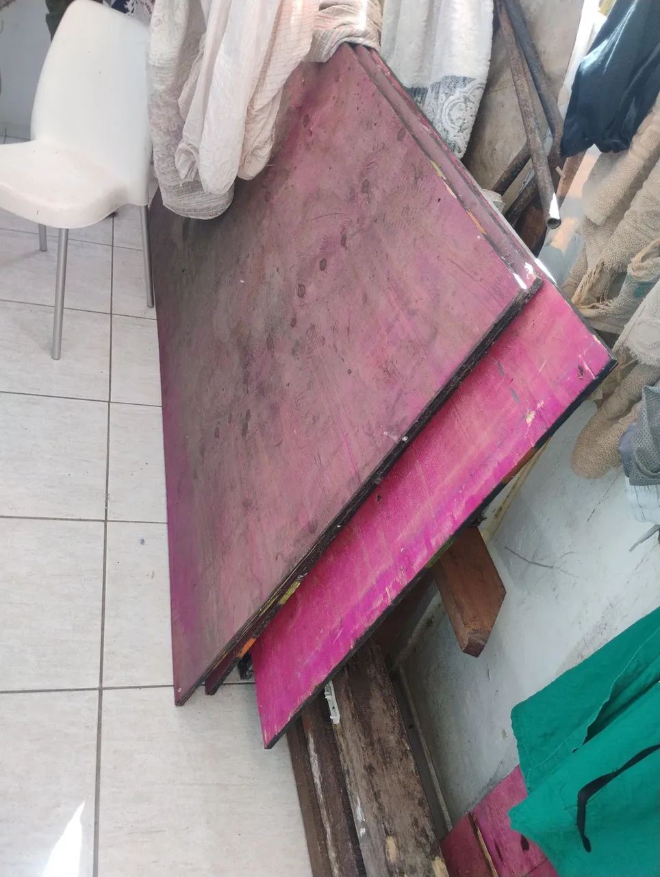 Placas de madeira para construção