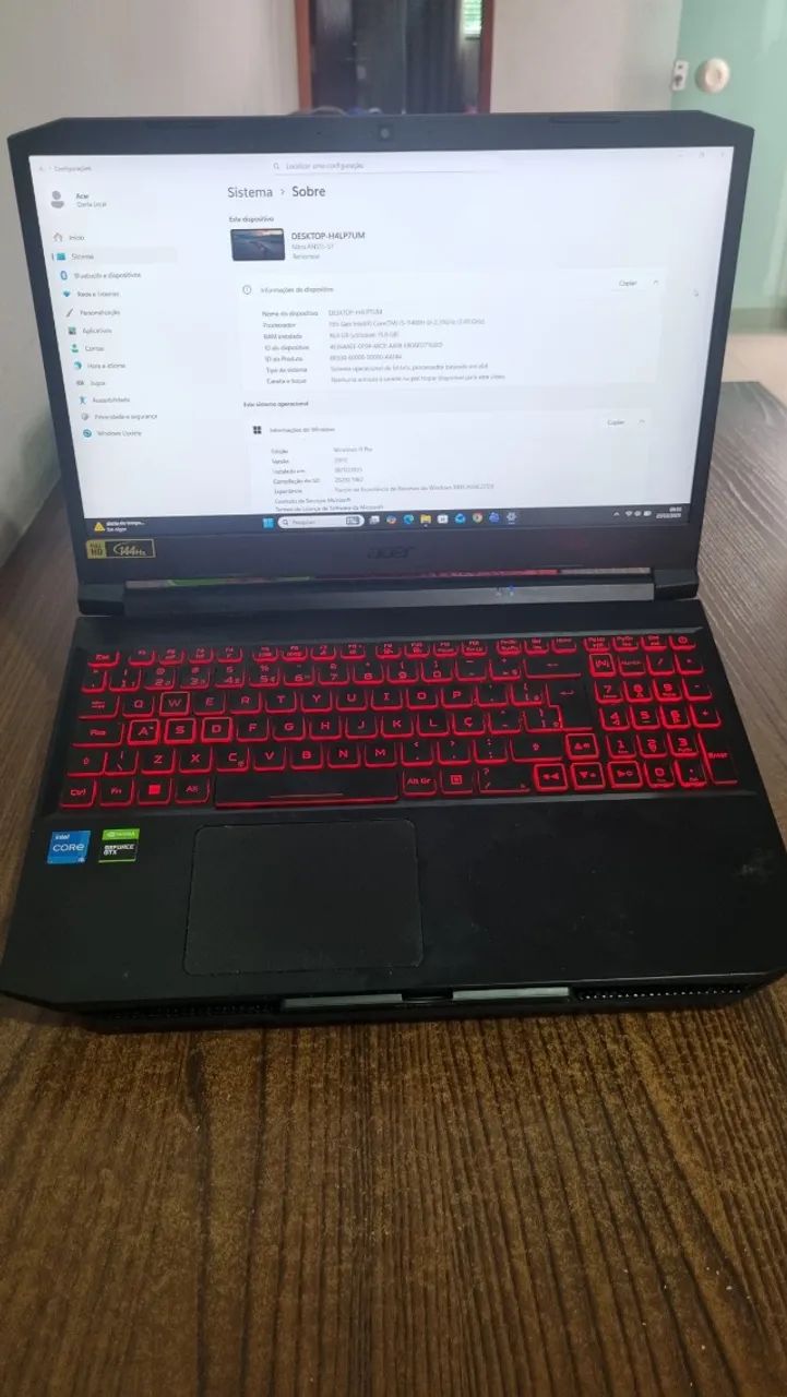 Notebook Acer nitro 5