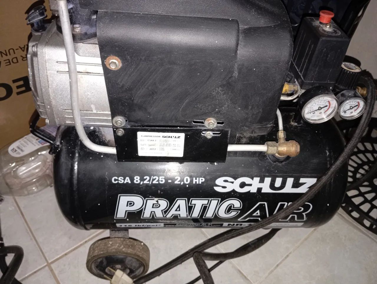 Compressor de ar Schulz Pratica'R 8,2/25 - 2,0 HP - Foto 5