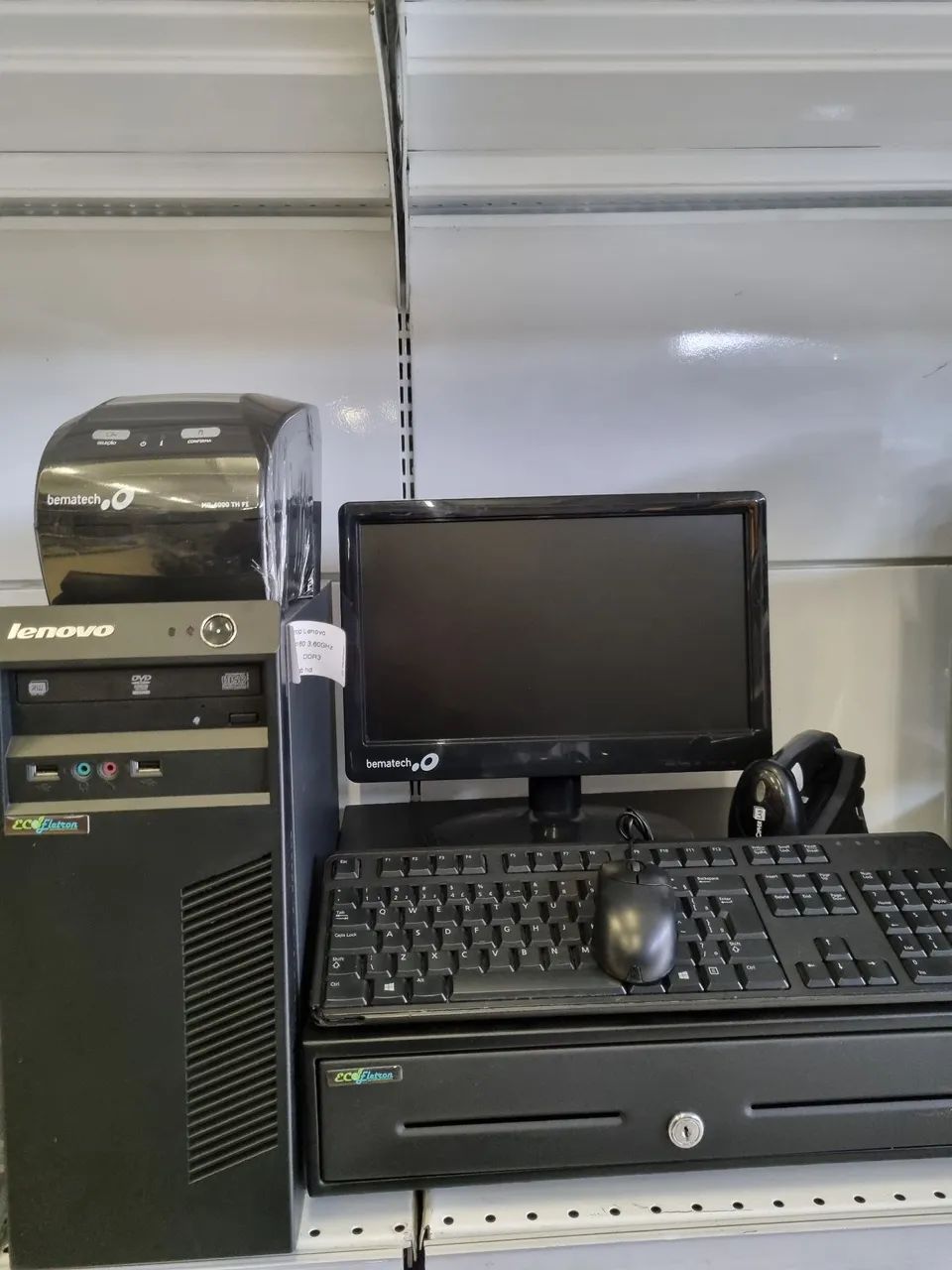 Kit Computador Completo Lenovo para Comércio  + Periféricos para PDV com Garantia e NF 