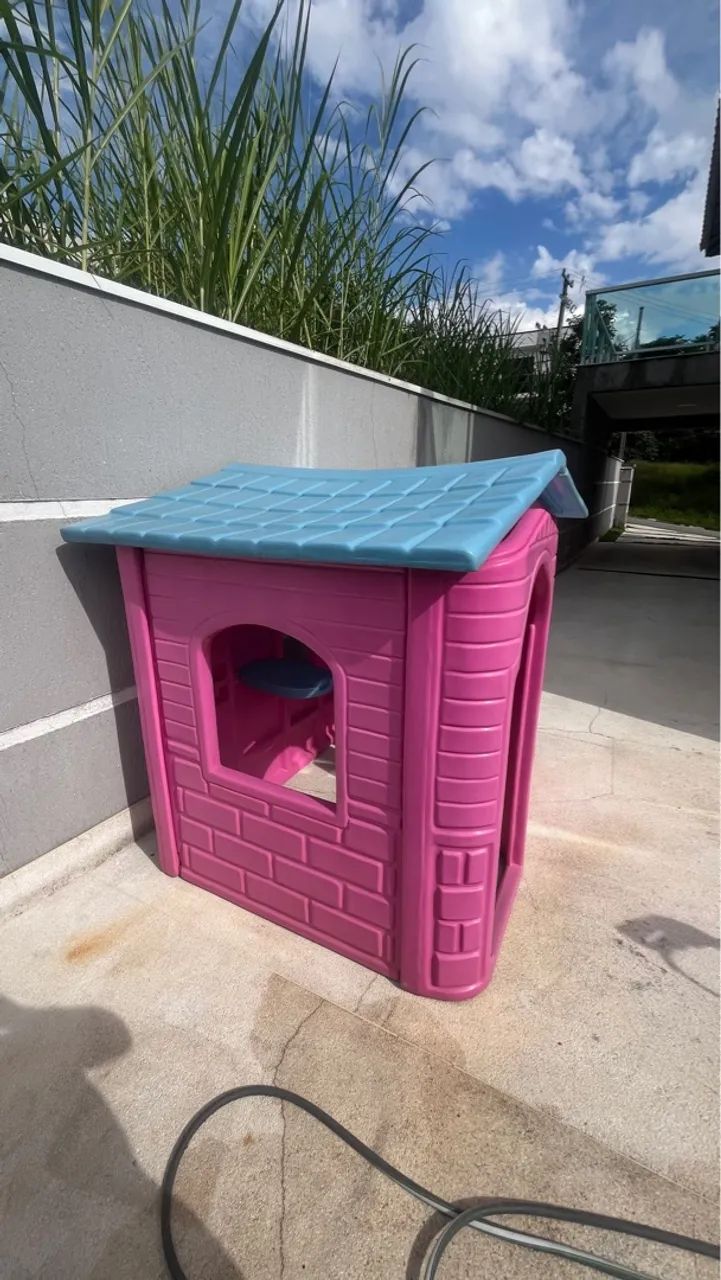 Casinha de Brincar Infantil Rosa - Foto 4