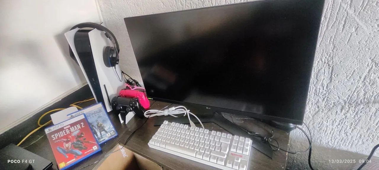 Playstation 5 mídia fisica, monitor LG Ultra gear 27" 180hz