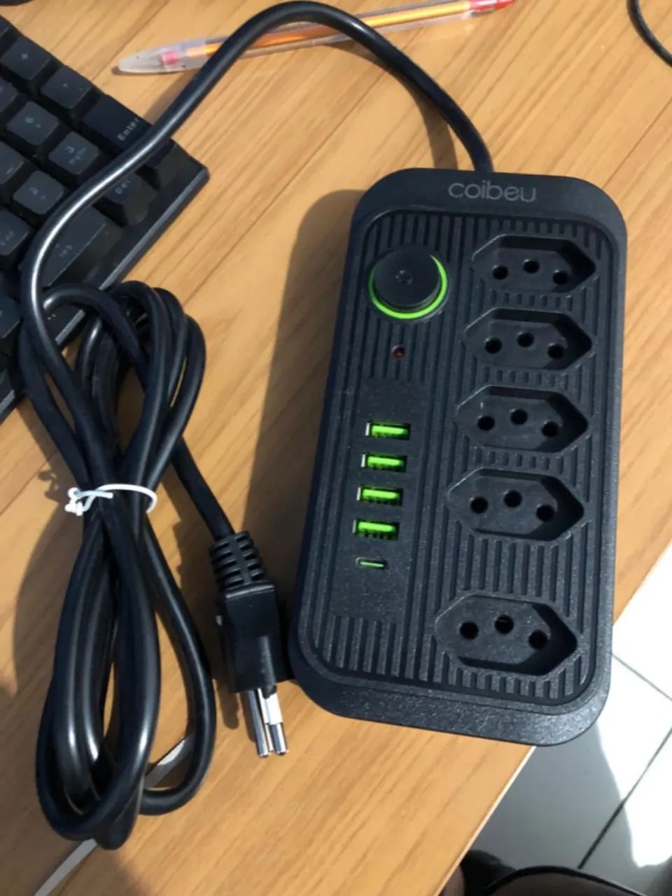 Extensão Elétrica Régua de Energia Bivolt - Nova - Foto 3
